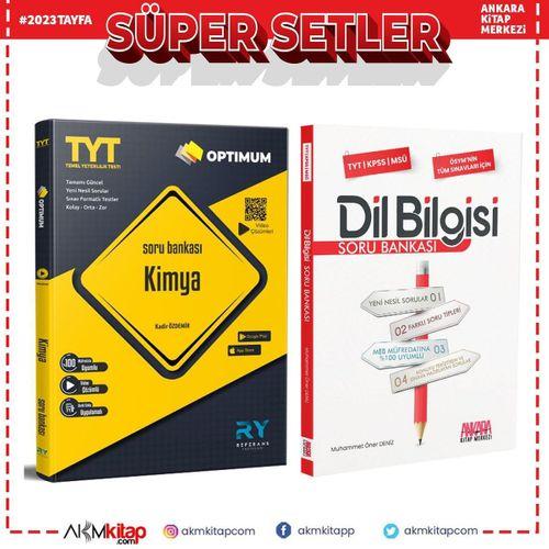 Referans TYT Kimya ve AKM Dil Bilgisi Soru Bankası Seti 2 Kitap