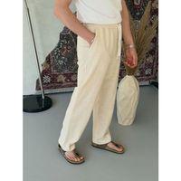 Erkek İthal Yıkamalı Keten Pantolon