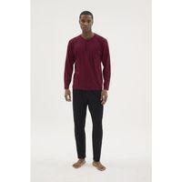 Kocabey Bu-26360 Erkek Midi Yaka Battal Pijama Takımı