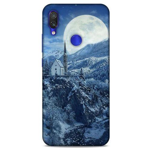 Xiaomi Redmi Note 7 Kılıf Snowix (49) Ultra Silikon Kılıf Beyaz Mavi