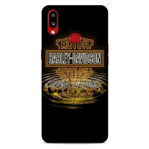 Samsung Galaxy A10s Uyumlu Kılıf Motorsiklet (35) Fit Design Kılıf Harley Davidson
