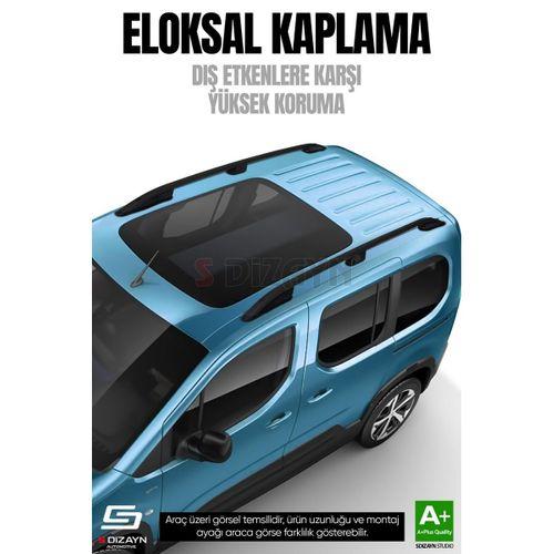 S-Dizayn Opel Combo E Kısa Şase Aluminyum Siyah Tavan Çıtası 2019 Üzeri A+ Kalite