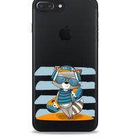 Zoologix (66) Apple Iphone 7 Plus Şeffaf Kılıf Silikon Desenli