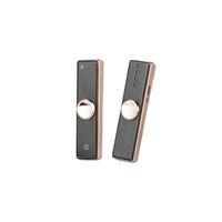 Siyah Lüks Usb Şarjlı Alevsiz Stres Çarklı Işıklı Elektronik Çakmak