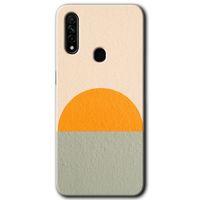 BeRa Aksesuar Oppo A31 Kılıf Baskılı Kapak - Color Wall +Tam Kaplayan Mat Seramik