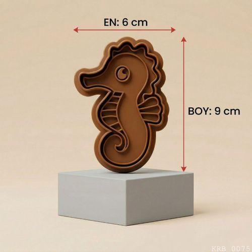 5Li Denizatı Figürlü Hamur Şekillendirici Kurabiye Kalıbı Oyun Hamuru Kalıbı 9 cm