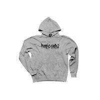 Rotting Christ Yazı Logo Gri Kapşonlu Sweatshirt Hoodie