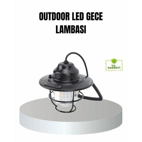 Retro Kamp Lambası Su Geçirmez Taşınabilir Gece Işığı Uzun Pil Ömürlü