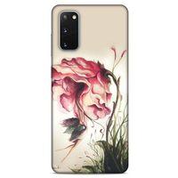 Y.Liva-2021 Özel Seri Gül Döktüm Samsung Galaxy S20 Kılıf Silikon Kapak