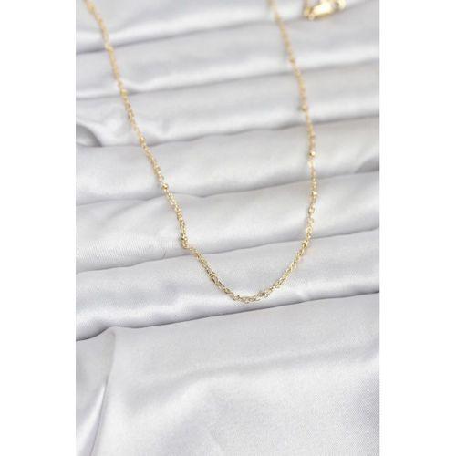 CM 14K Gold Renk Burgu Model 60 cm Kadın Kolye