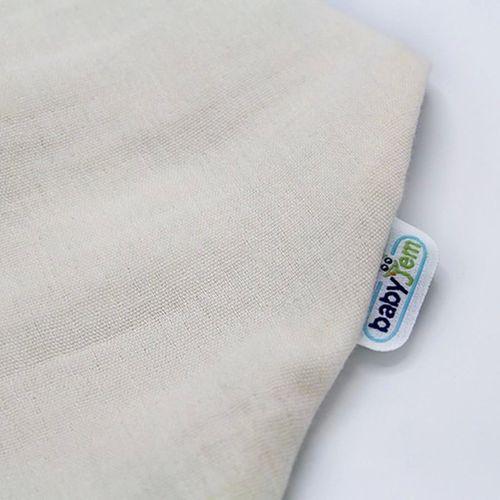 Çocuk Ahşap Diş Kaşıyıcılı Bürümcük Müslin Önlük 736 Ekru