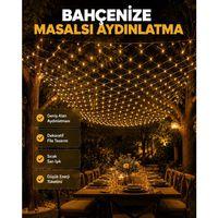 Led File Işık Dekoratif Ağ Led Aydınlatma İç Mekan Balkon Bahçe Süsü Yeni Nesil