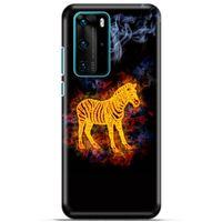 Lopard Huawei P40 Pro Uyumlu Kılıf FireX (3) Kapak Zebra