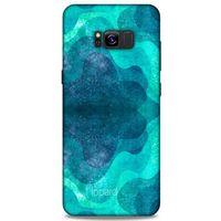 Samsung Galaxy S8 Plus Kılıf Pastel Renkler (6) Silikon Kılıf Mavi Yeşil