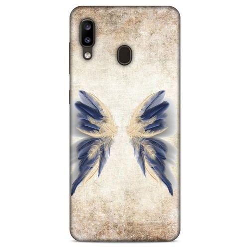 Samsung Galaxy A20 Kılıf Desenli Özel Seri Tüyler (17) Tasarım Kılıf