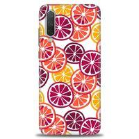 Xiaomi Mi 9 SE Kılıf HD Baskılı Kılıf - Bordo Limon Dilimleri + Tam Ekran Koruyucu