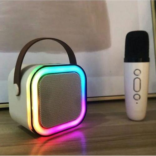 Taşınabilir Bluetooth Karaoke Hoparlör Kablosuz Mikrofon