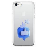 Apple iPhone 7 Kılıf Face Beğen Arka Kapak Koruma Desenli Full Koruyucu