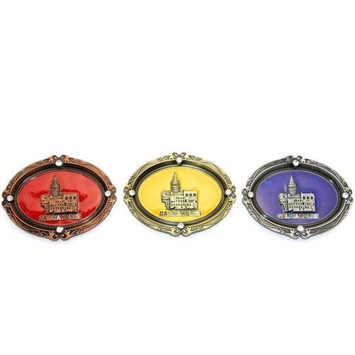 İstanbul Temalı Metal Magnet Galata Kulesi Kabartmalı