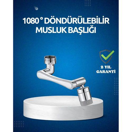 Dönen Musluk Başlığı 1080 Derece Ayarlanabilir Filtreli Sprey Uç
