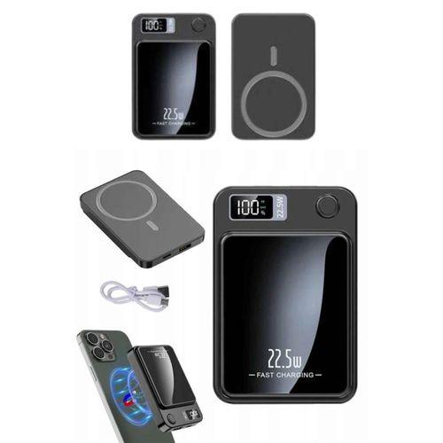 Magsafe Powerbank 10.000 Mah 22.5 Watt Hızlı Şarj Göstergeli Kablosuz Taşınabilir Şarj