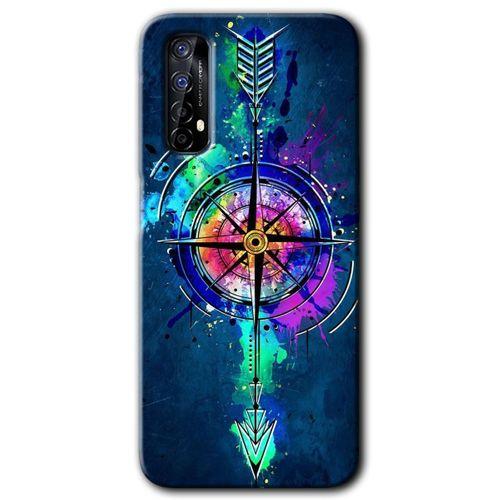 Potkal Hediye Fabrikası Realme 7 Kılıf HD Desen Baskılı Arka Kapak - Gizemli Pusula