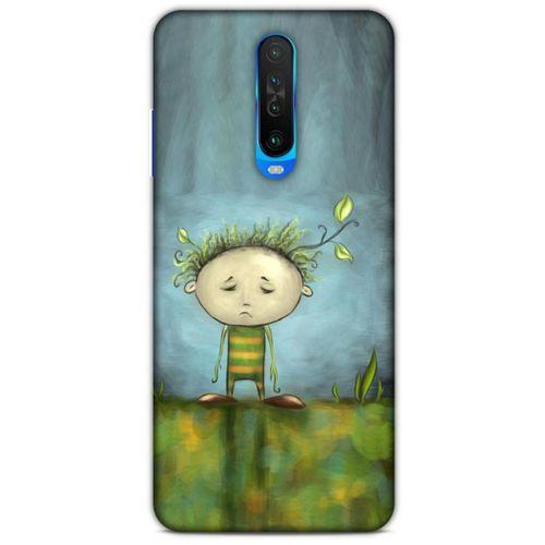 Xiaomi Poco X2 Kılıf Depresyon (23) Ultra Koruma Kılıfı Siyah Gri