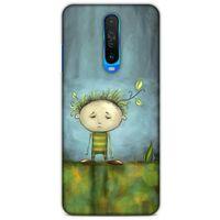 Xiaomi Poco X2 Kılıf Depresyon (23) Ultra Koruma Kılıfı Siyah Gri