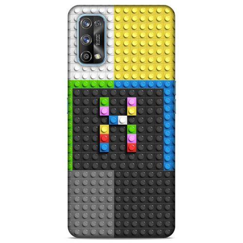 Lopard Oppo Realme 7 Pro Uyumlu Kılıf BloX (40) Fit Silikon Kılıf X Harfi