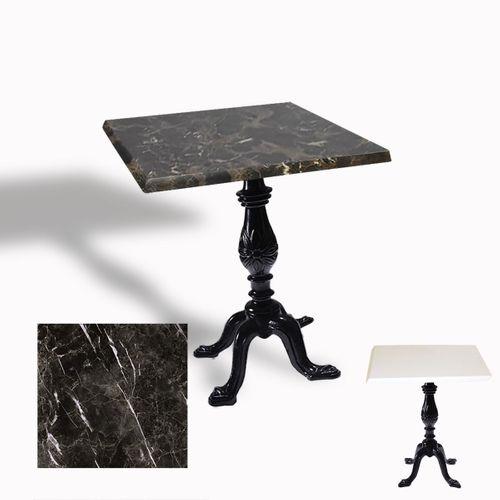 Dockers Çipa 1001 Döküm Ayak Kare Masa 70x70 cm - (Werzalit, Wermodin ve Allzalit Tabla) - Teramo