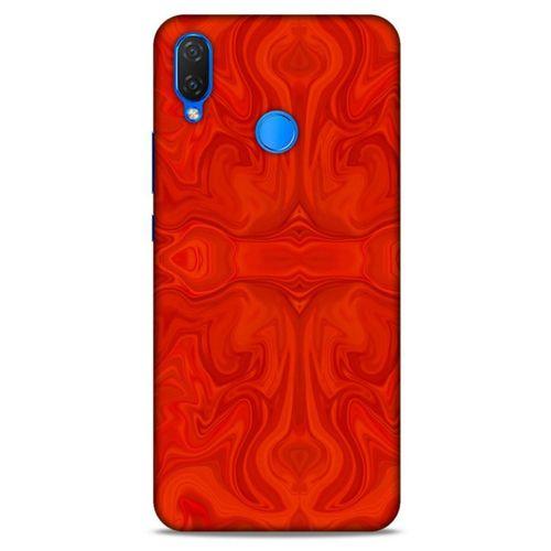 Mermer Desenli (39) Tema Liquid Crystal Kılıf Falu Kırmızı Huawei Psmart 2019 Kılıf