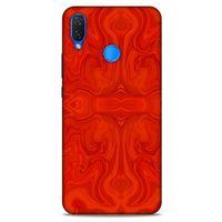 Mermer Desenli (39) Tema Liquid Crystal Kılıf Falu Kırmızı Huawei Psmart 2019 Kılıf