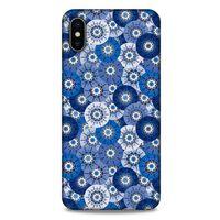 Apple iPhone XS Max Uyumlu Kılıf Mavi Delisi (37) Silicone Cover Daireler