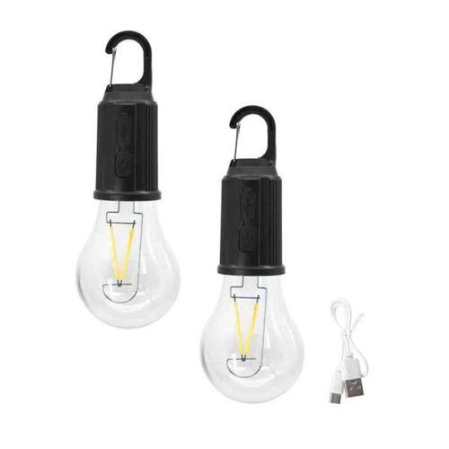 3 Farklı Mod Led'li Şarjlı Asma Kancalı Kamp Lambası Taşınabilir Ampul