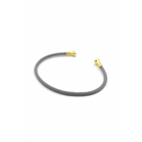 Hasır Pndr Bileklik - Gri