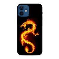Apple iPhone 12 Mini Kılıf Dragons (26) Tpu Silikon Kılıf Tatoo Ateş Ejderhası
