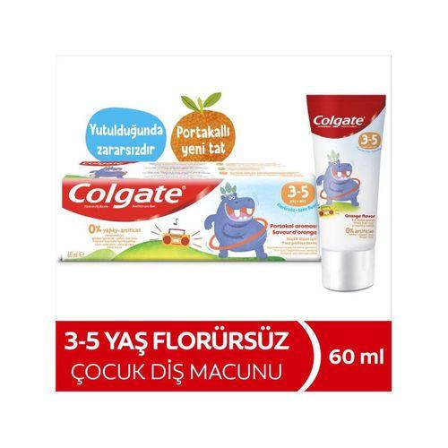 Colgate Colgate Kids Portakal Aromalı Florürsüz Diş Macunu 3-5 Yaş 60 ml