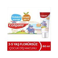 Colgate Colgate Kids Portakal Aromalı Florürsüz Diş Macunu 3-5 Yaş 60 ml