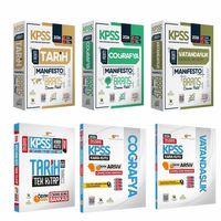 2026 KPSS Önlisans Tarih Coğrafya Vatandaşlık Kara Kutu Soru Bankası ve Manifesto Deneme 6lı Set