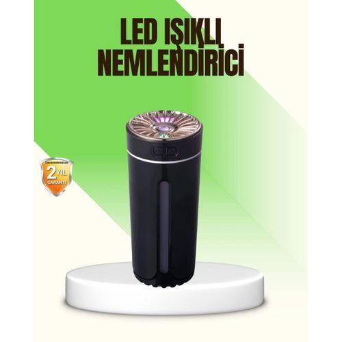 Led Işıklı Aromaterapi Hava Nemlendirici Ultrasonik Sessiz Nem Ayarı