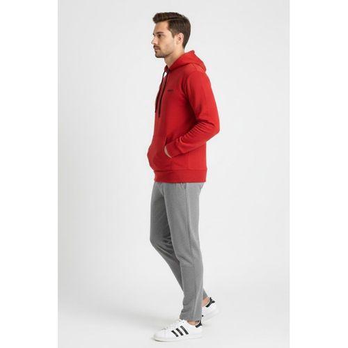 Süperlife Kapşonlu Uzun Kollu Baskılı Dar Kalıp İnce Erkek Sweatshirt SPR 2019K61