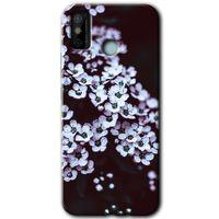 Tecno Spark 6 Go Kılıf HD Desen Baskılı Arka Kapak+Temperli Cam - Beyaz Çiçek