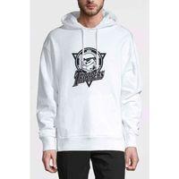 Storm Trooper Baskılı Beyaz Erkek Kapşonlu Sweatshirt