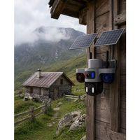 Güneş Enerjili Çiftlik Kamerası 3 Lensli 9mp Solar Kamera 2 Yıl Garantili