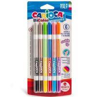 Carioca Bicolor Süper Yıkanabilir Çift Uçlu Keçeli Boya Kalemi 6Lı 12 Renk