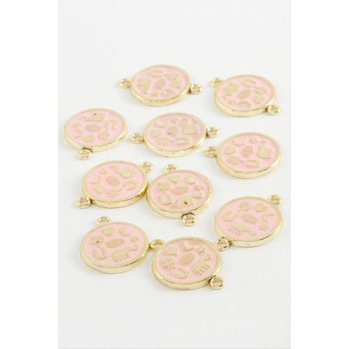 Yuvarlak Çift Kulp Mineli Bileklik ve Kolye Ucu Aparatı 1 Adet