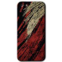 MRCİLETİSİM iPhone 5s Kılıf HD Desen Baskılı Arka Kapak + Temperli Cam - Kumaş Deseni 6