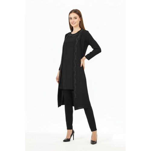 Kadın Taşlı 2 Li Kombin Elbise BGL-ST04712