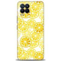 Realme 8 Kılıf HD Baskılı Kılıf - Sarı + Tam Ekran Koruyucu