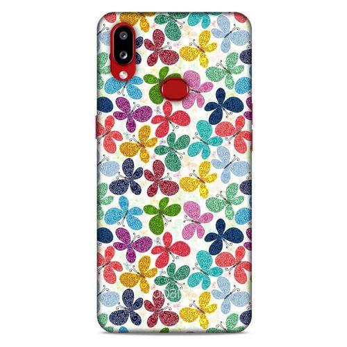 Samsung Galaxy A10s Kılıf Kelebek Etkisi (35) Fit Design Kılıf Karışık Renkli